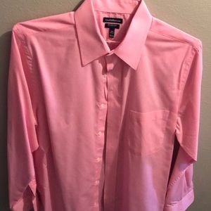 Croft & Barrow Pink Dress Shirt Broadcloth